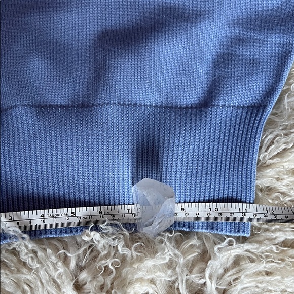 Zara Periwinkle Blue Dolman Style Cropped Sweater NWT - Picture 8 of 12